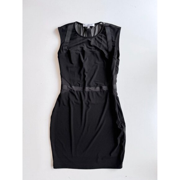 ELIZABETH & JAMES Levinson Black Mesh Bandage Back Mini Bodycon Dress, Size S - Picture 5 of 14